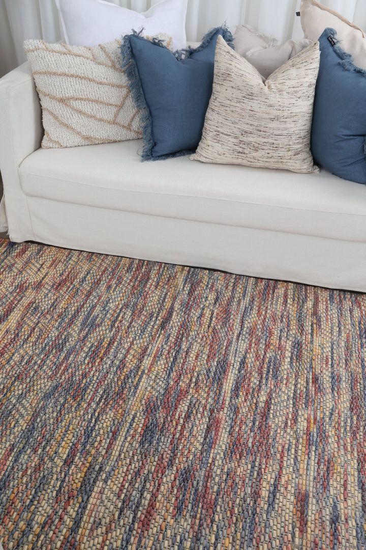 Avoca Chevron Multi Wool Rug