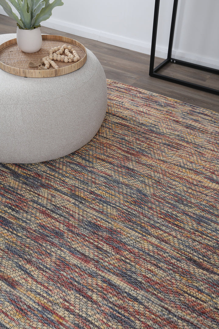 Avoca Chevron Multi Wool Rug