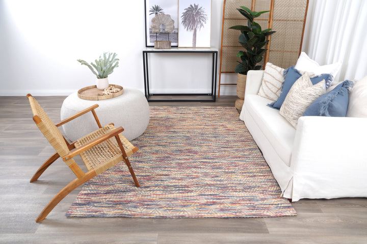 Avoca Chevron Multi Wool Rug