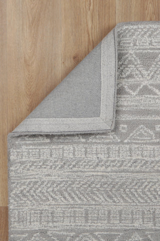 Zulu Tribal Ash Wool Rug