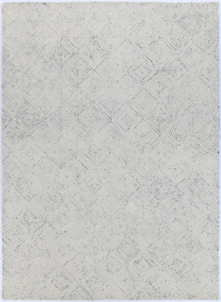Diamond 05A Grey Wool Rug