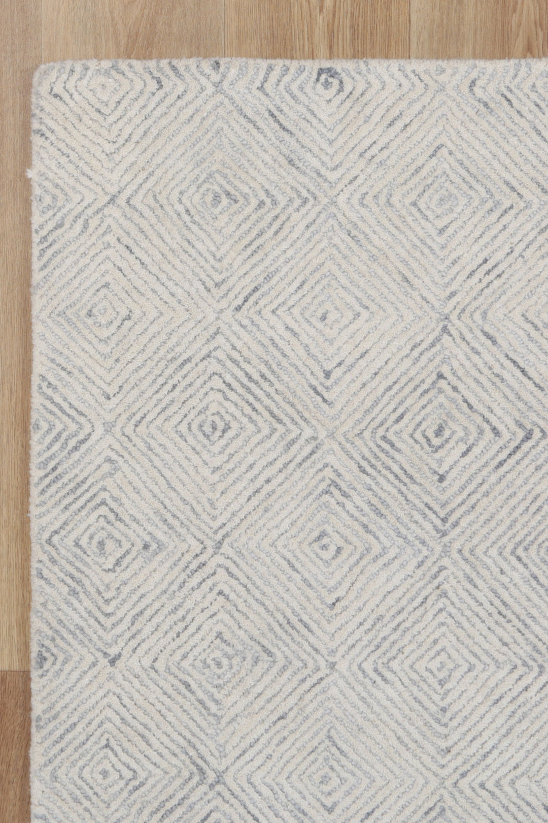 Diamond 05A Grey Wool Rug