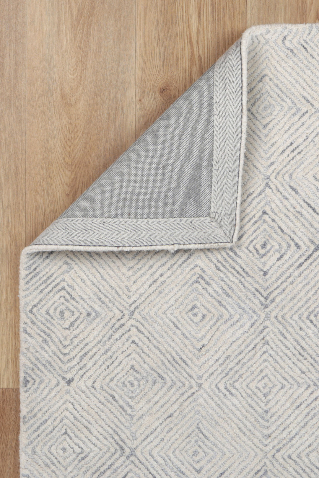 Diamond 05A Grey Wool Rug