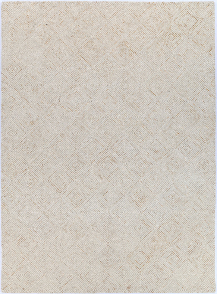 Diamond 05B Beige Wool Rug