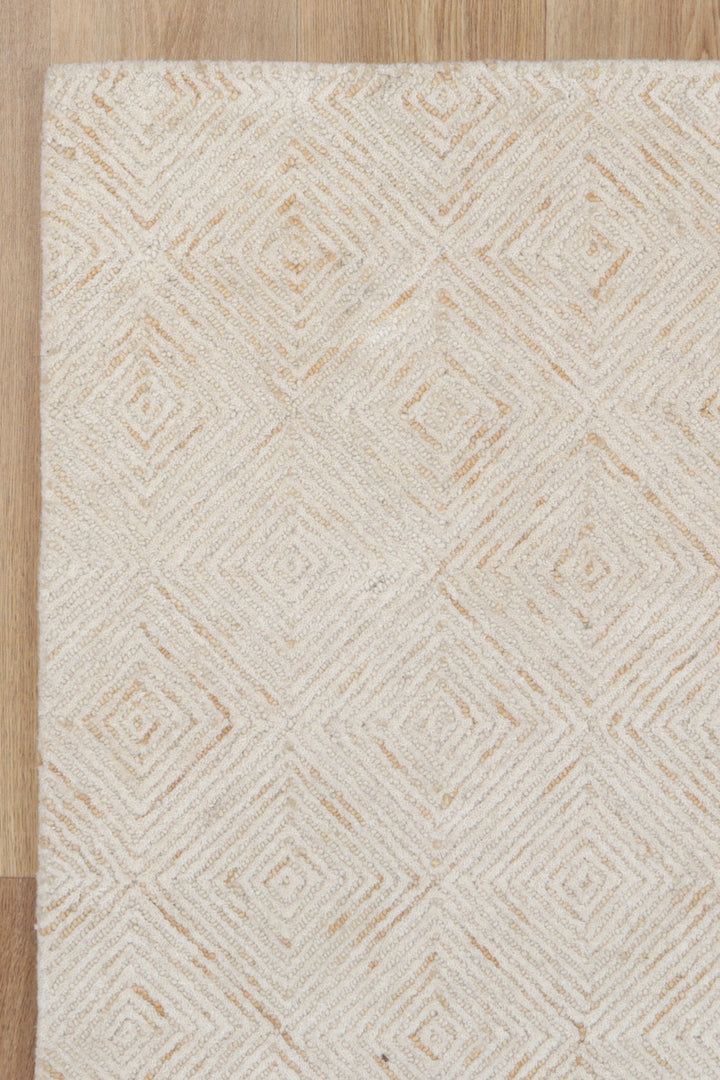 Diamond 05B Beige Wool Rug