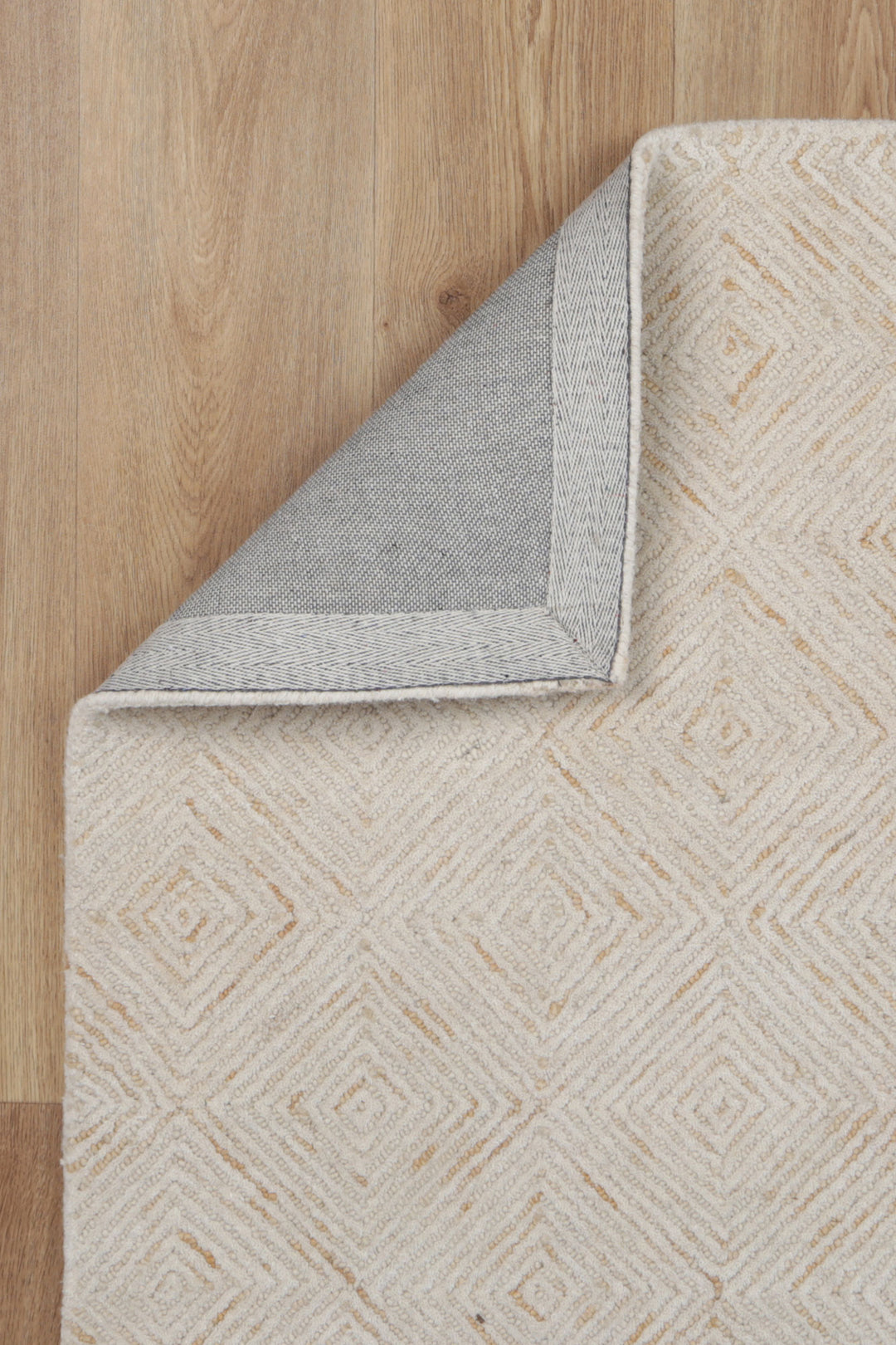 Diamond 05B Beige Wool Rug