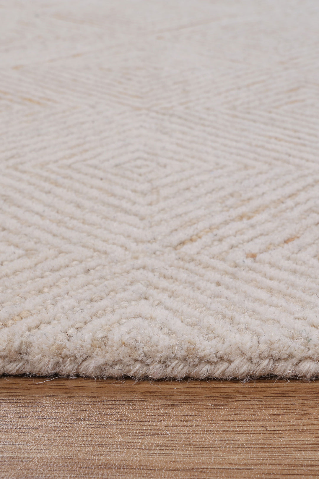 Diamond 05B Beige Wool Rug