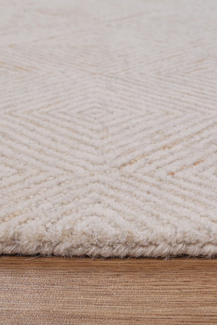 Diamond 05B Beige Wool Rug