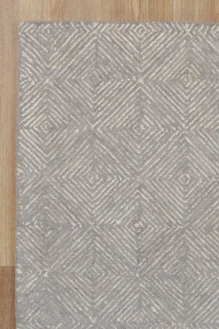 Diamond Modern Ash Wool Rug