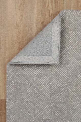 Diamond Modern Ash Wool Rug