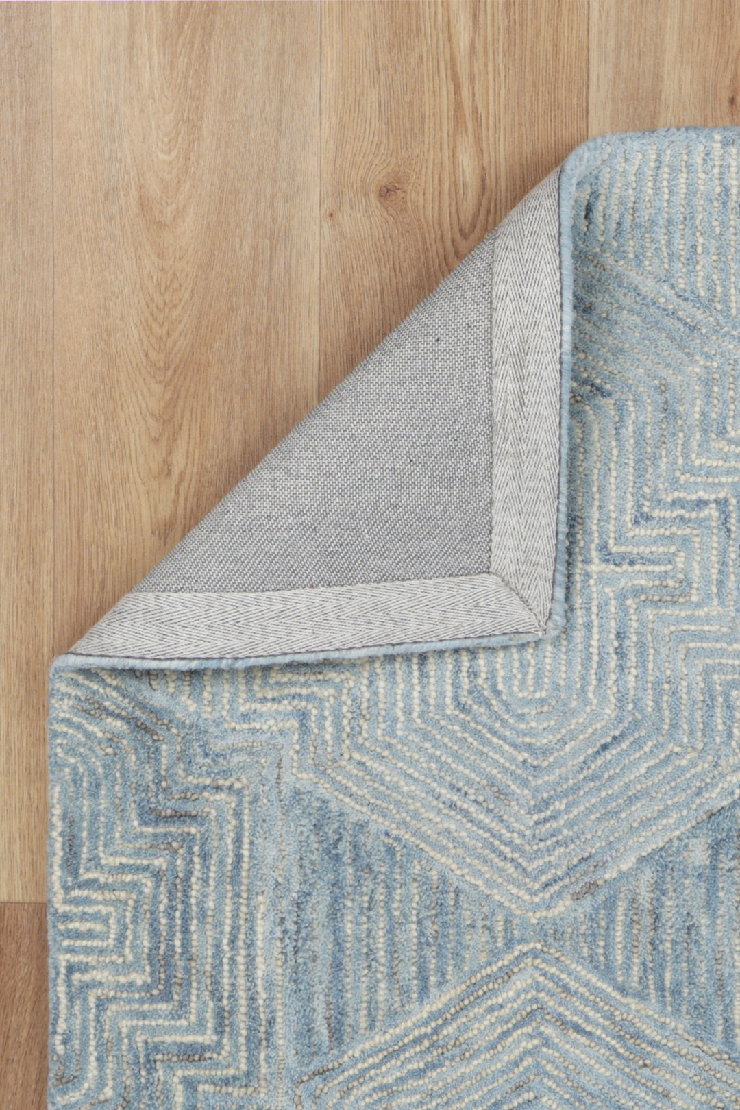 Aquila 06A  Blue/ Grey Wool Rug