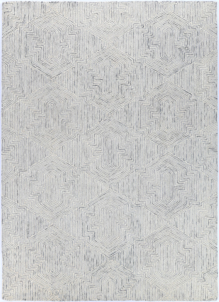 Aquila 06B Grey Rug Wool Rug