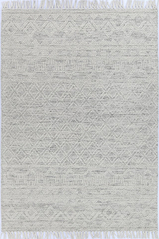 Perla Mia White & Black Wool Rug