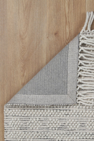 Perla Mia White & Black Wool Rug