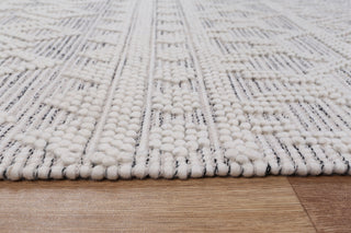 Perla Mia White & Black Wool Rug