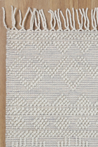 Perla Mia Grey Wool  Rug
