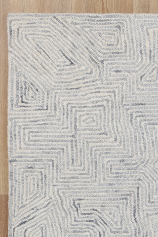 Maze Tribal Grey Rug