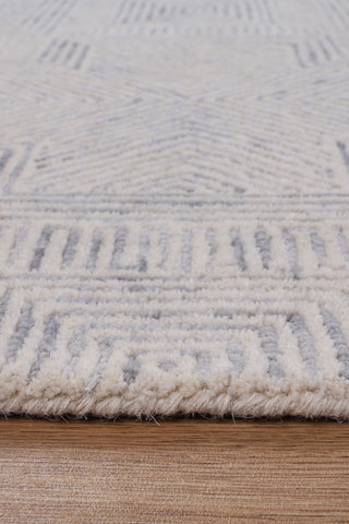 Labyrinth  09B Grey Wool Rug