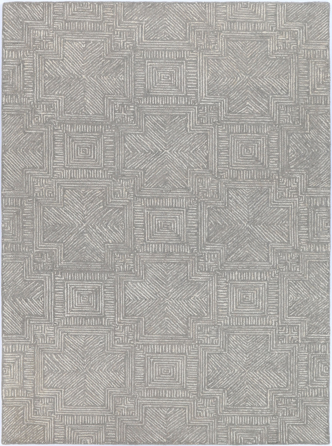 Labryith Rug Labyrinth 09C Grey Wool Rug – Wild Yarn