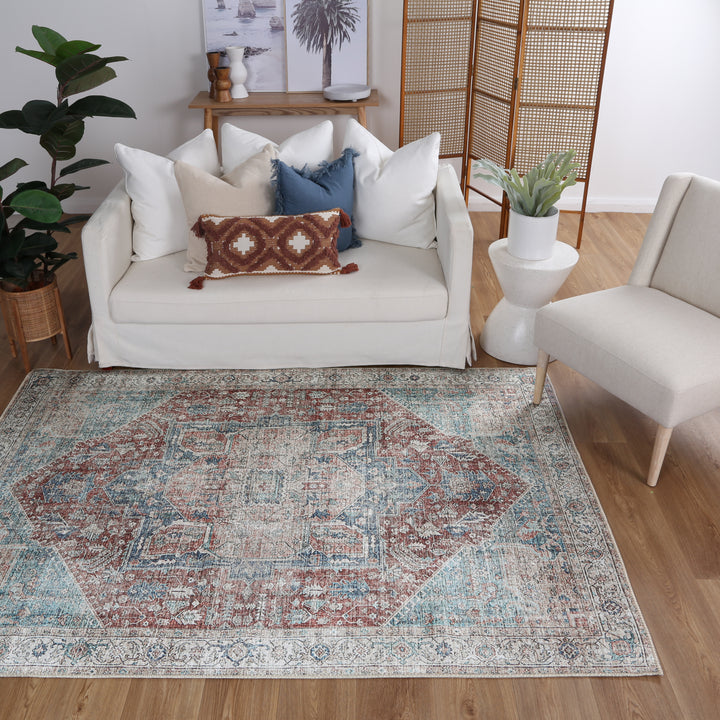 Kutha Multi Machine Washable Rug