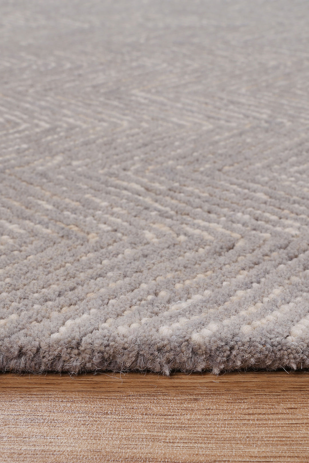Chevron 11B Ash Rug Wool Rug