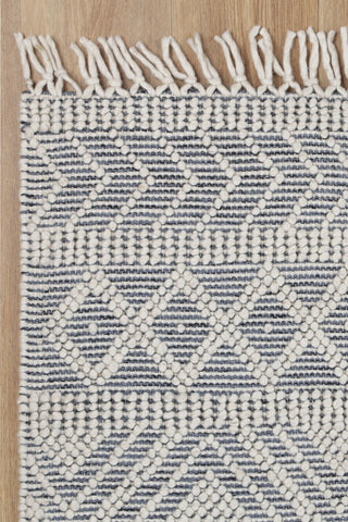 Perla Zoe Navy Wool Rug