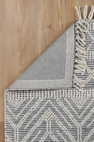 Perla Zoe Navy Wool Rug