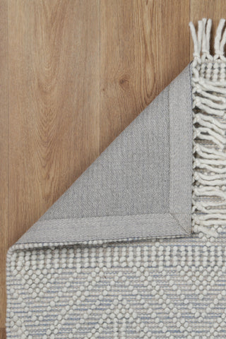 Perla Zoe Blue Wool Rug