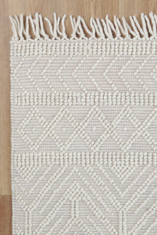 Perla Zoe Grey Wool Rug