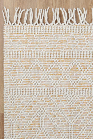 Perla Zoe Mustard Wool Rug