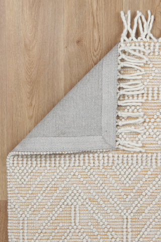 Perla Zoe Mustard Wool Rug