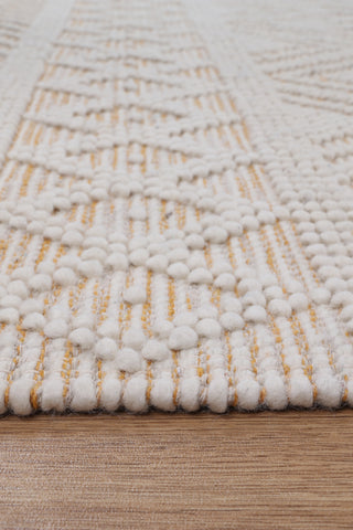 Perla Zoe Mustard Wool Rug
