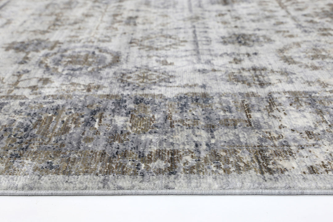 Astraeus Albireo Grey Floral Rug