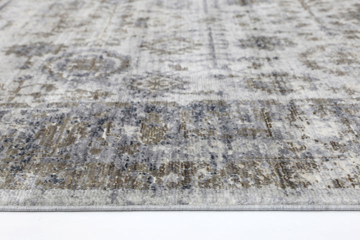 Astraeus Albireo Grey Floral Rug