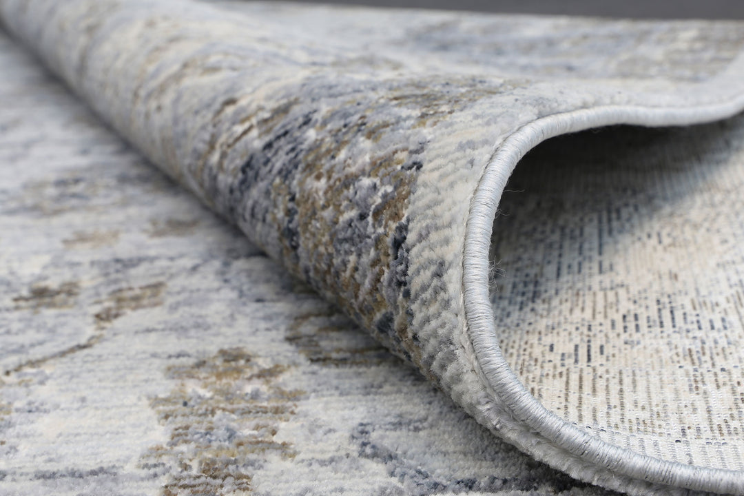 Astraeus Albireo Grey Floral Rug