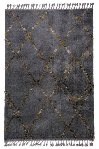 MARRAKESH Soft Shaggy Grey Rug