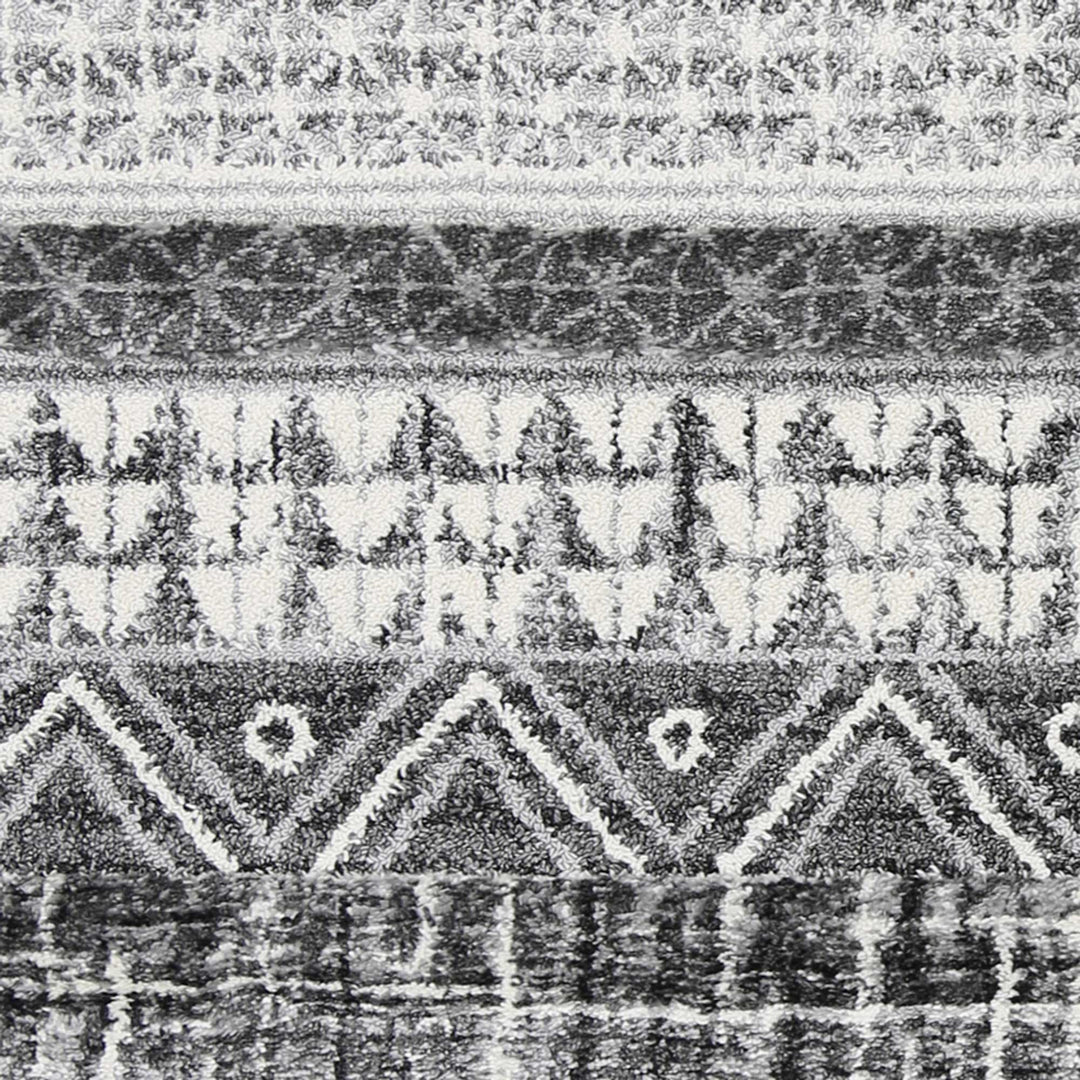 Beni Lines Anthracite Rug