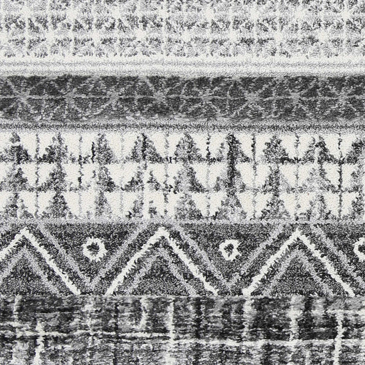 Beni Lines Anthracite Rug