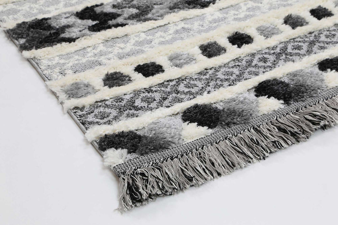 Beni Carved Anthracite Rug