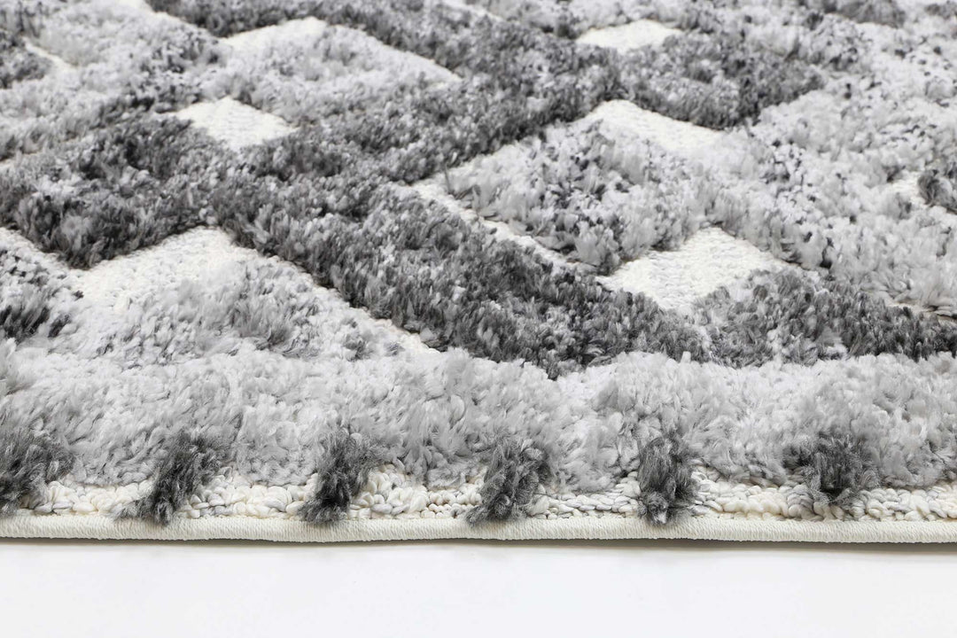 Beni Carved Lines Anthracite Rugs