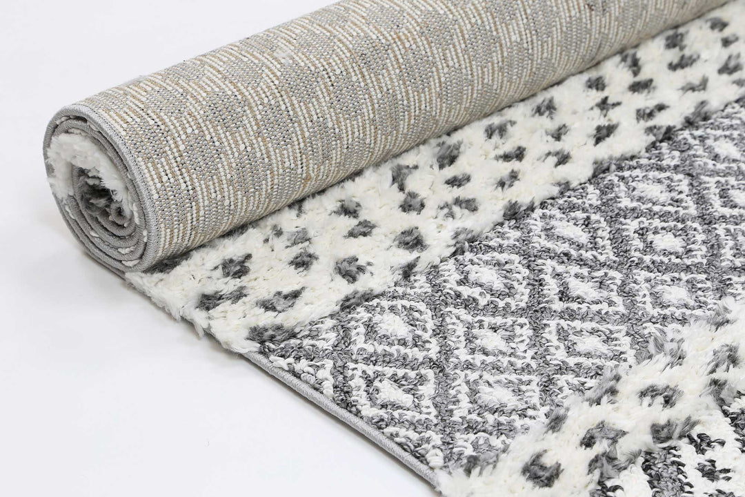 Beni Edge  Anthracite Rug