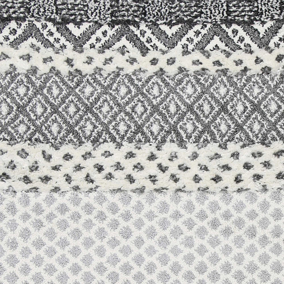 Beni Edge  Anthracite Rug