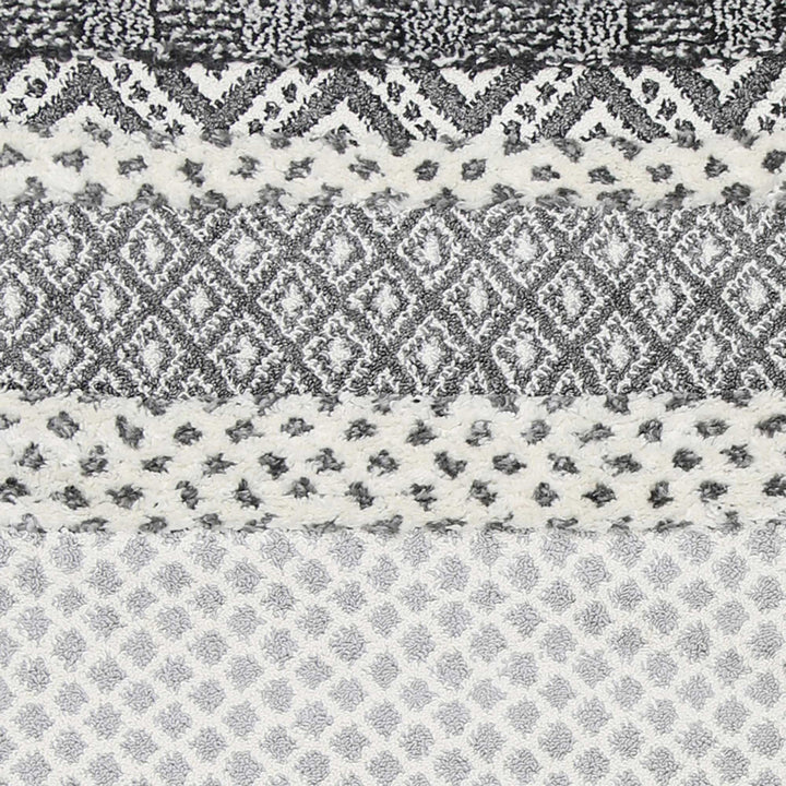 Beni Edge  Anthracite Rug