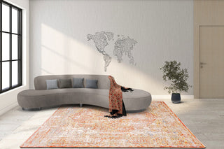 ALLEN Traditional Salmon Rug