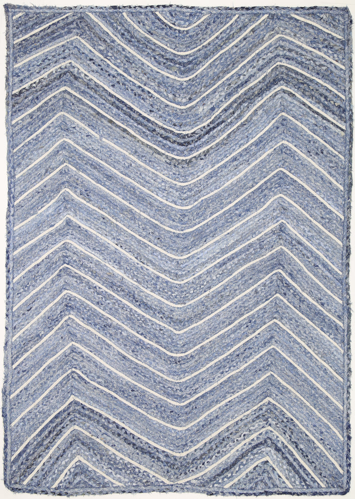 Kerala Denim Chevron Rug