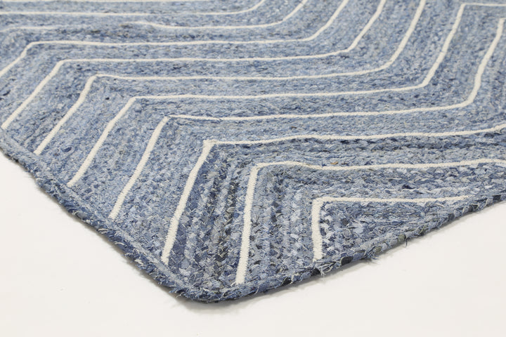 Kerala Denim Chevron Rug