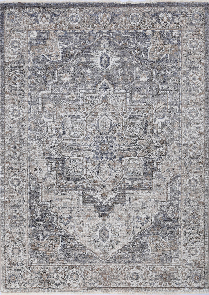 Chobi Vintage Arlington Grey / Beige  Rug