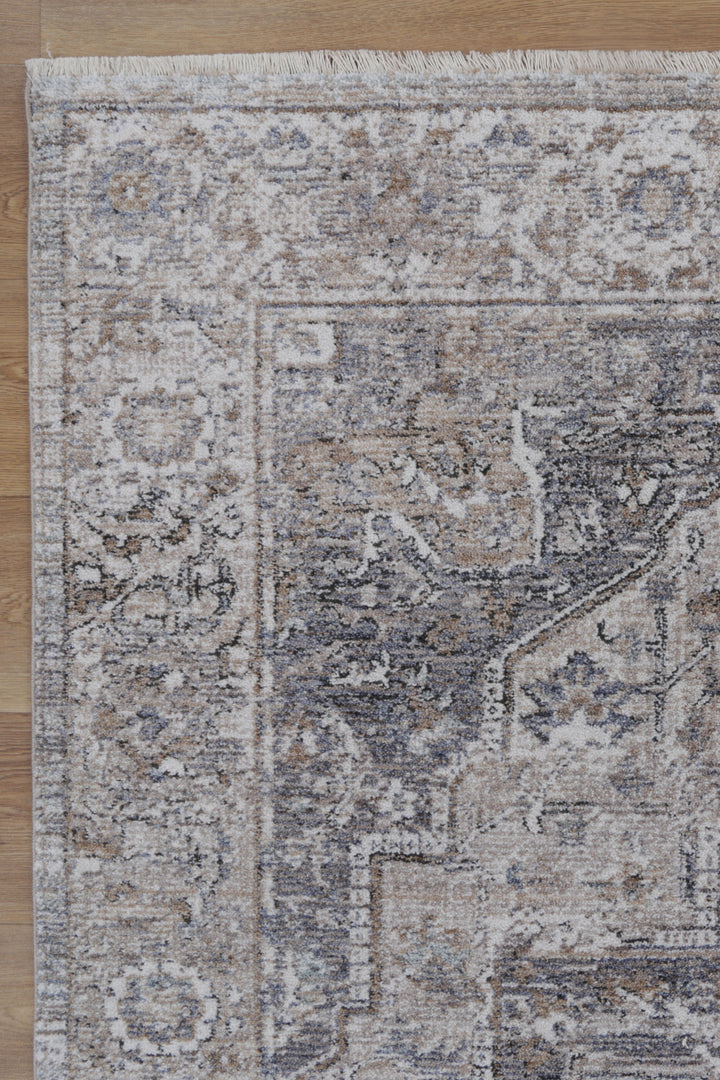 Chobi Vintage Arlington Grey / Beige  Rug