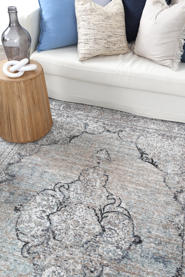 Chobi Vintage  Woodmere Grey Rug