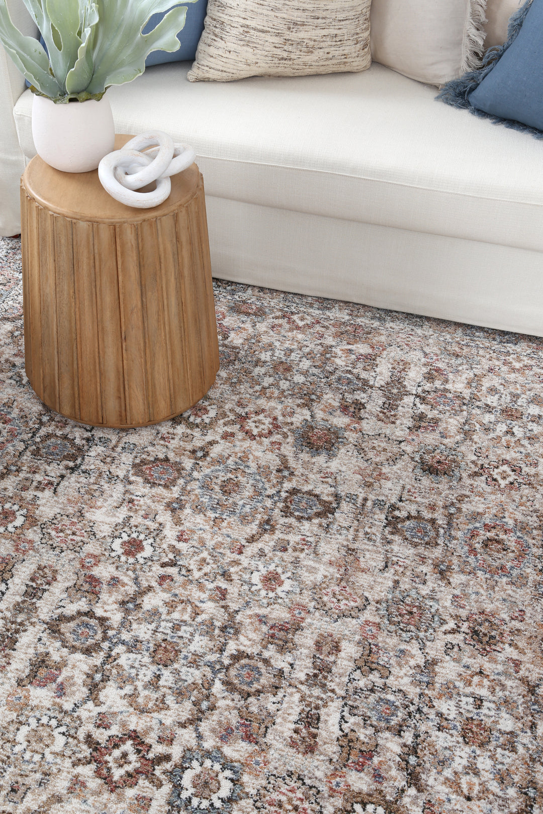 Chobi Vintage  Cedercroft  Beige/Rust Rug